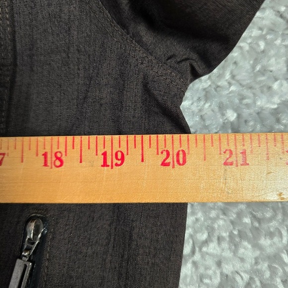 Nau Mens Hooded Full Zip Jacket Brown Size Small Outdoor Technical Shell - Picture 15 of 16